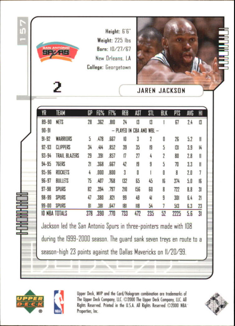 2000-01 Upper Deck MVP Basketball Silver Script Parallel Singles - You Choose - Bild 268 von 351
