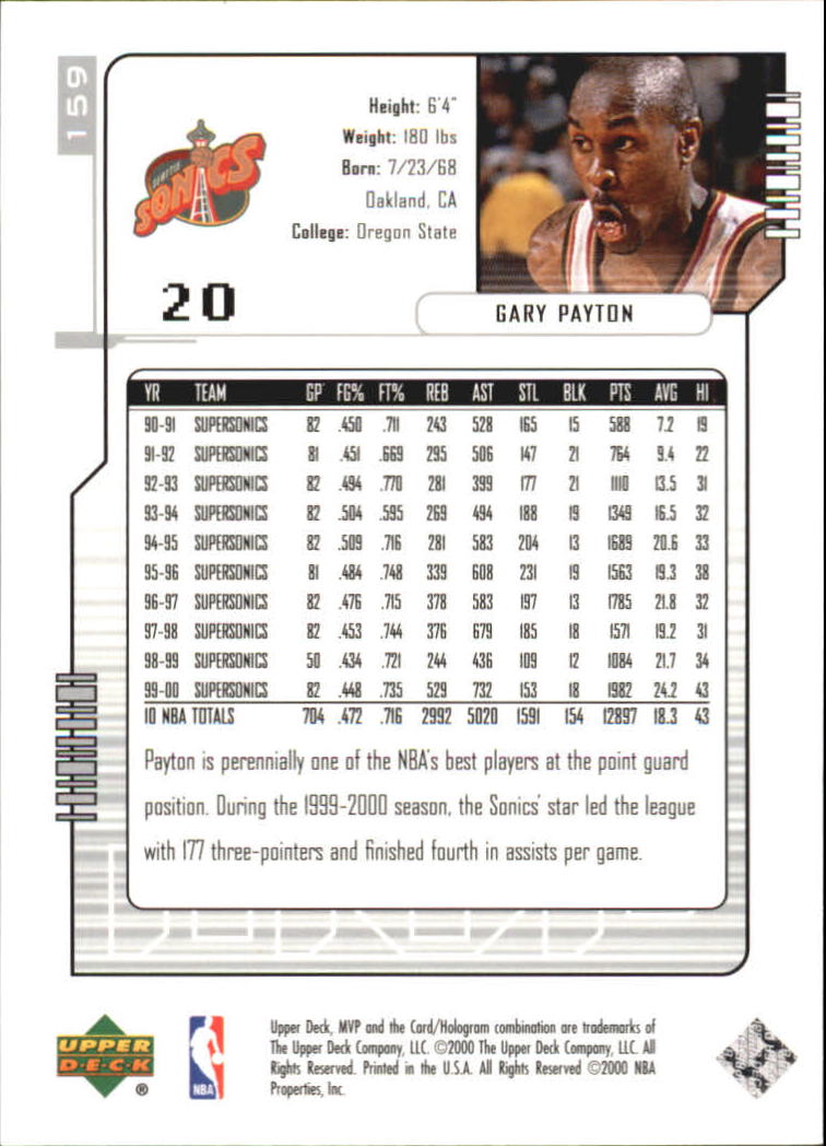 2000-01 Upper Deck MVP Basketball Silver Script Parallel Singles - You Choose - Bild 270 von 351