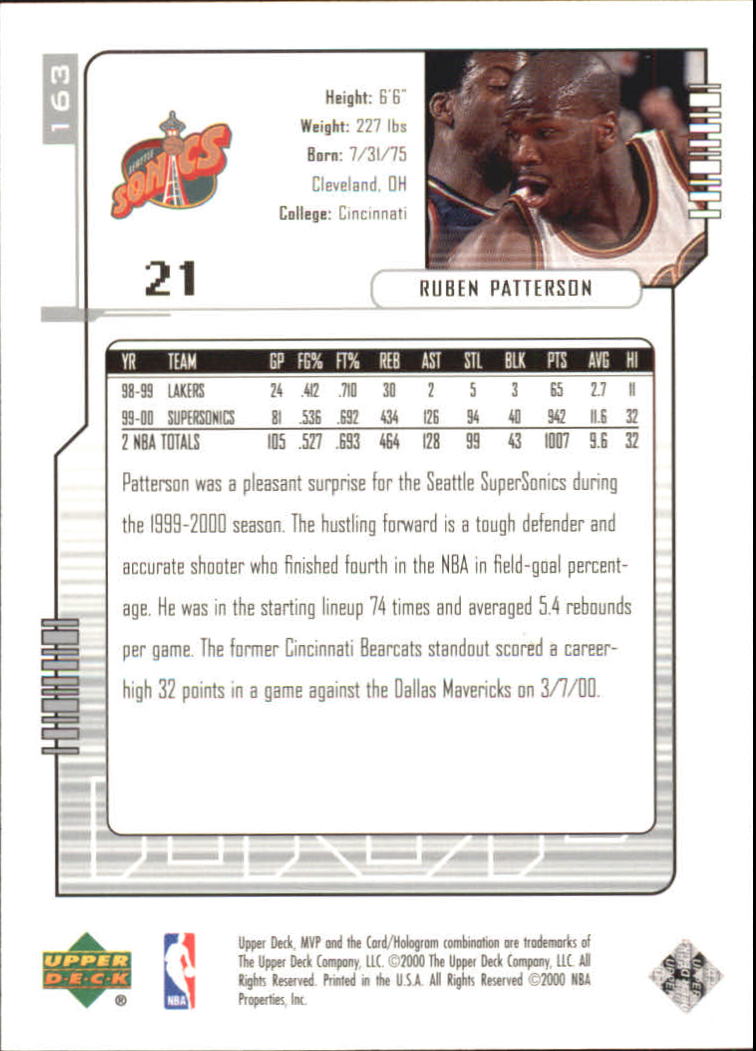 2000-01 Upper Deck MVP Basketball Silver Script Parallel Singles - You Choose - Bild 278 von 351