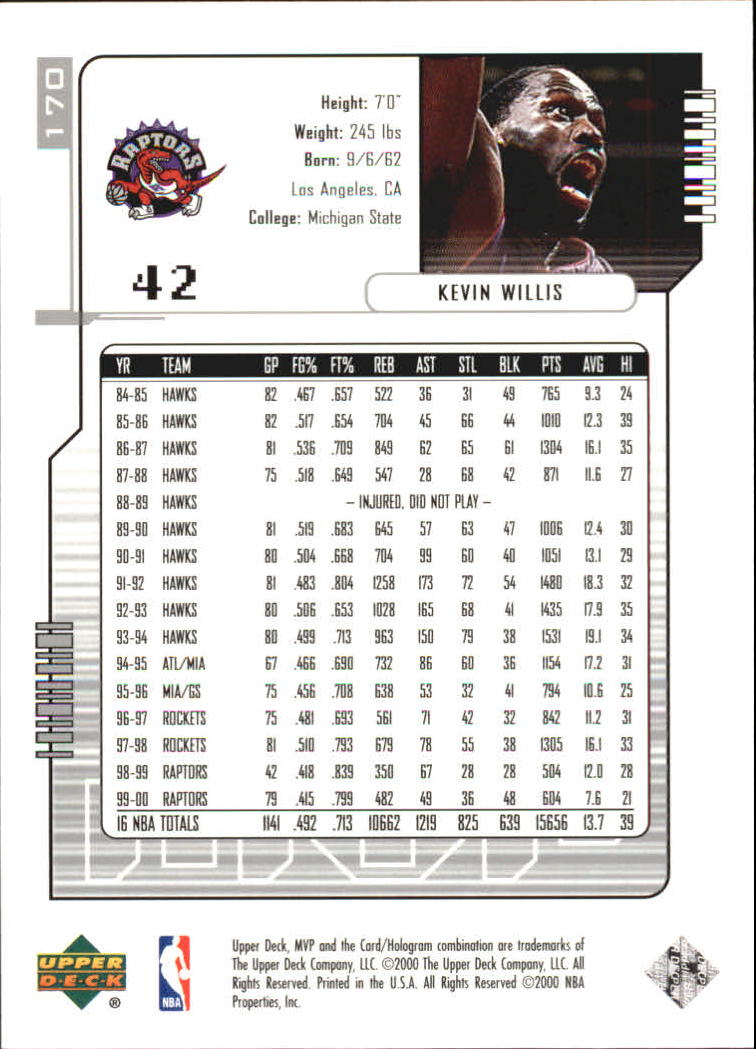 2000-01 Upper Deck MVP Basketball Silver Script Parallel Singles - You Choose - Bild 288 von 351