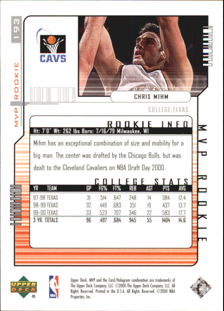 2000-01 Upper Deck MVP Basketball Silver Script Parallel Singles - You Choose - Bild 312 von 351