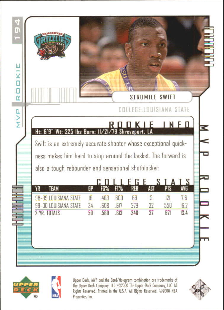 2000-01 Upper Deck MVP Basketball Silver Script Parallel Singles - You Choose - Bild 314 von 351
