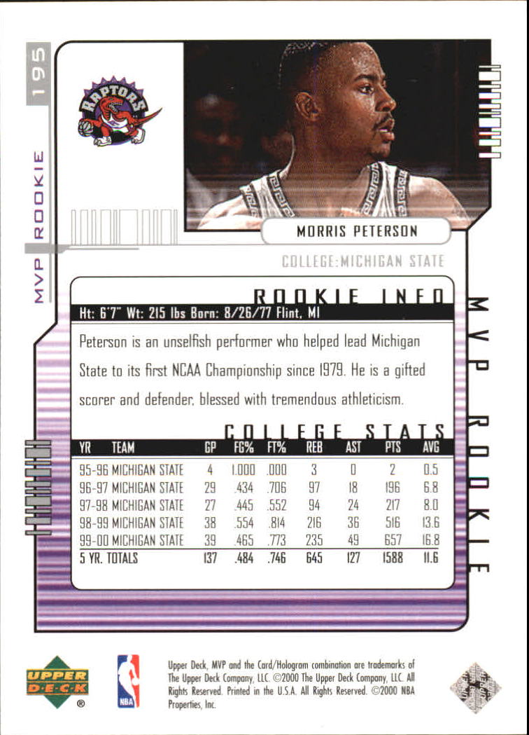 2000-01 Upper Deck MVP Basketball Silver Script Parallel Singles - You Choose - Bild 316 von 351