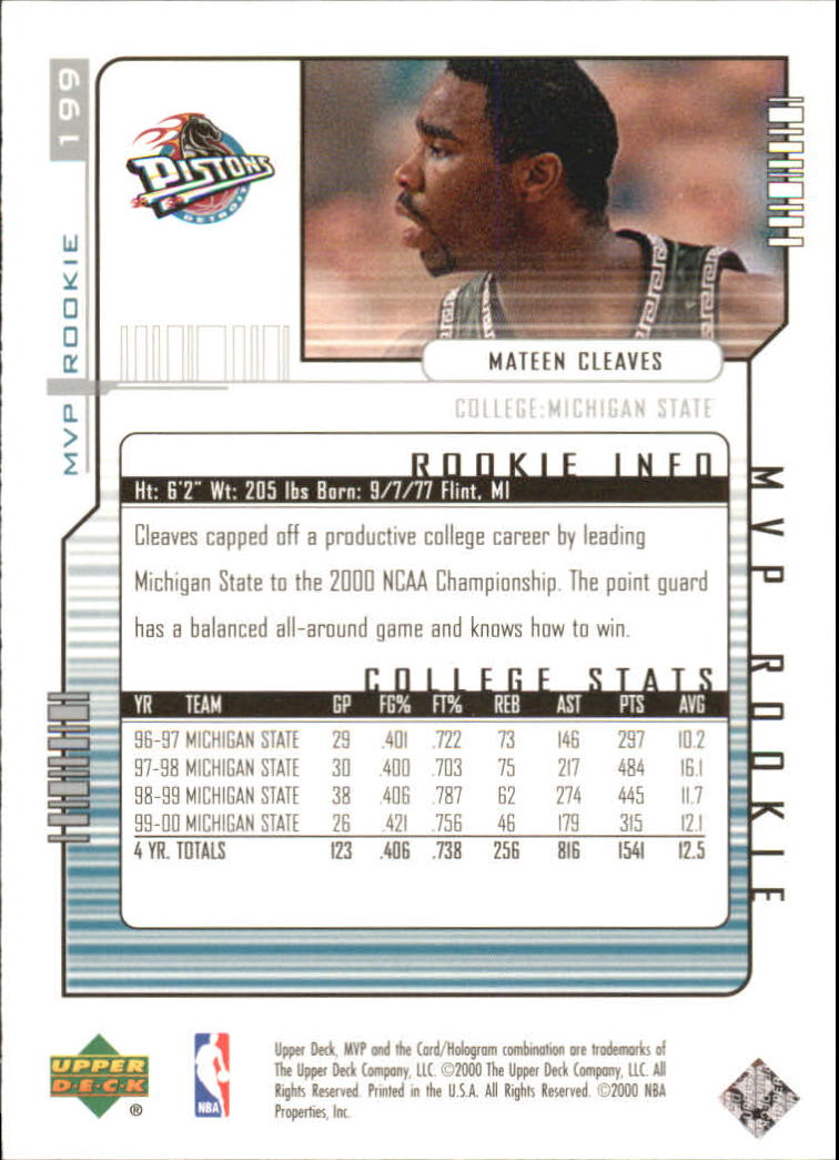 2000-01 Upper Deck MVP Basketball Silver Script Parallel Singles - You Choose - Bild 320 von 351