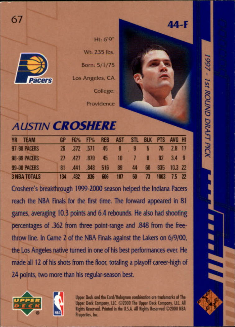 A7344- 2000-01 Upper Deck BK Karten 1-250 + Rookies -du Pick- 15 + Gratis US - Bild 118 von 338