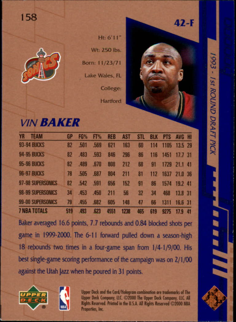 A7344- 2000-01 Upper Deck BK Karten 1-250 + Rookies -du Pick- 15 + Gratis US - Bild 254 von 338