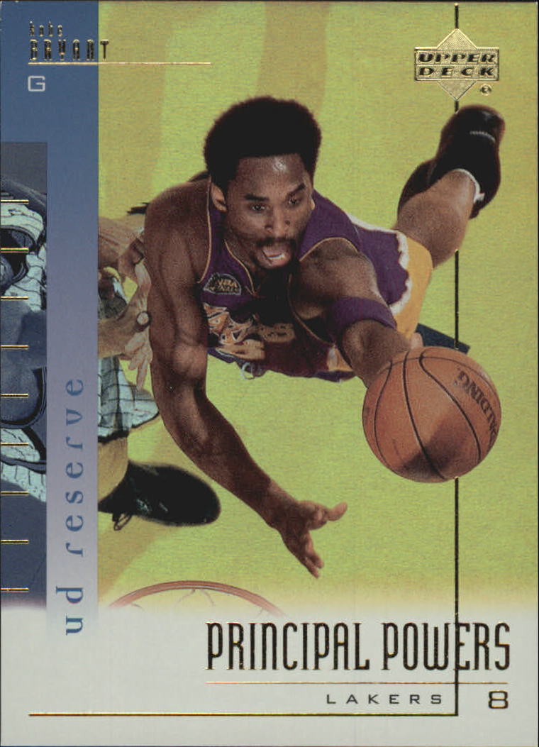 2000-01 UD Reserve Principal Powers #PP8 Kobe Bryant