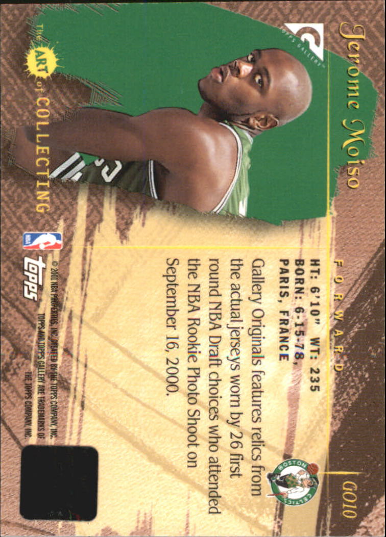 2000-01 Topps Gallery Originals #GO10 Jerome Moiso B back image