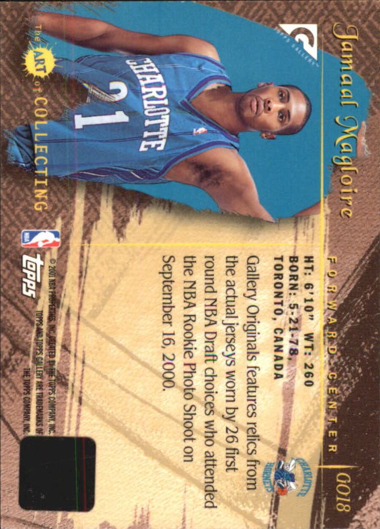 2000-01 Topps Gallery Originals #GO18 Jamaal Magloire A back image