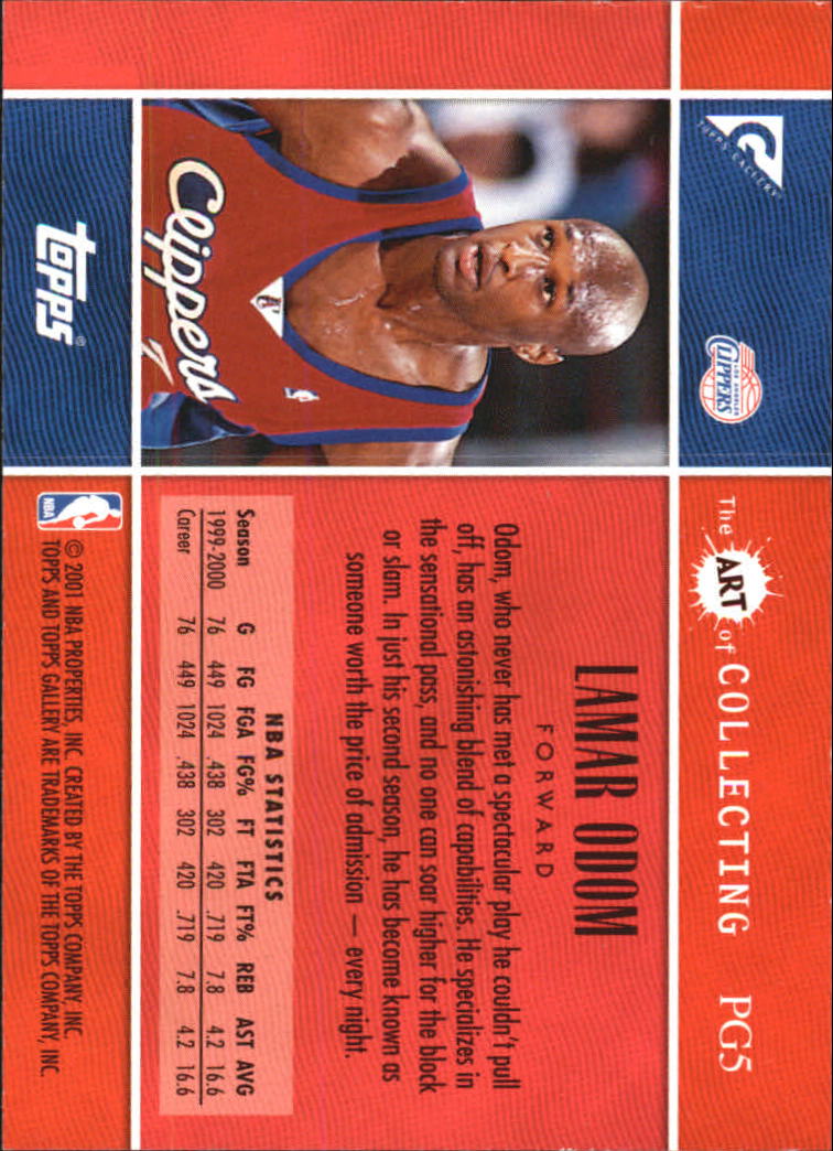 2000-01 Topps Gallery Photo Gallery #PG5 Lamar Odom