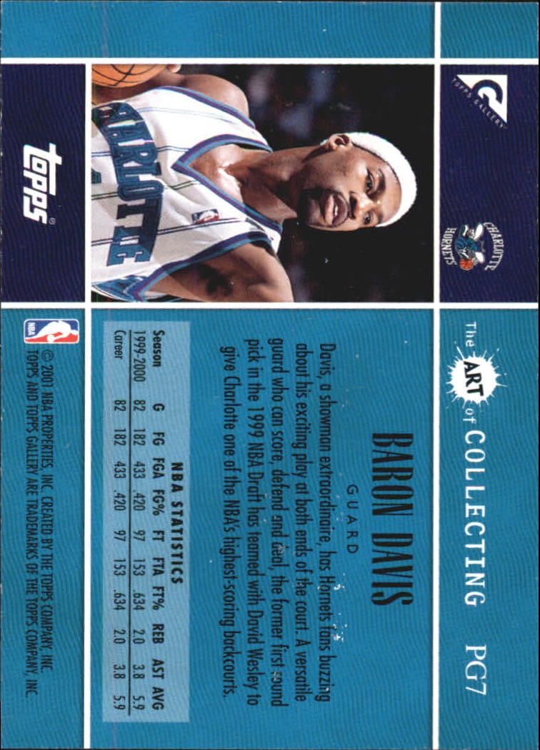 2000-01 Topps Gallery Photo Gallery #PG7 Baron Davis