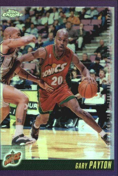 2000-01 Topps Chrome Refractors #128 Gary Payton