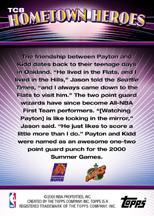 2000-01 Topps Chrome Combos #TC8 Gary Payton/Jason Kidd back image