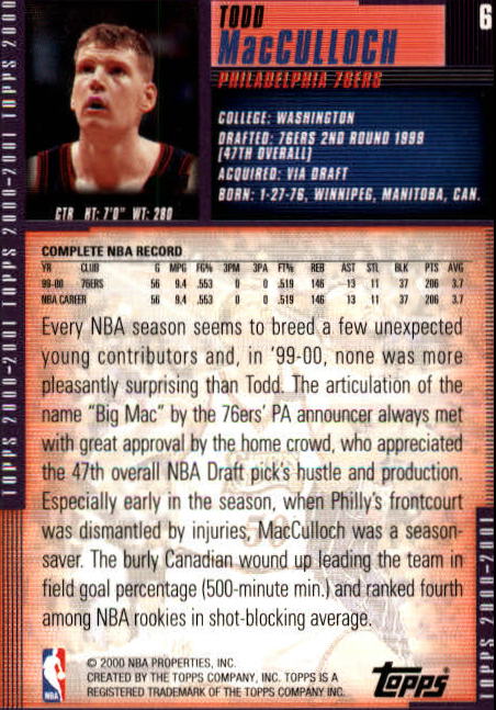 A1841- 2000-01 Topps Bk Card #s 1-295 +Inserts -You Pick- 15+ FREE US SHIP - Picture 13 of 449