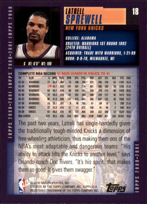 A1841- 2000-01 Topps Bk Card #s 1-295 +Inserts -You Pick- 15+ FREE US SHIP - Picture 33 of 449