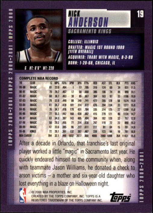 A1841- 2000-01 Topps Bk Card #s 1-295 +Inserts -You Pick- 15+ FREE US SHIP - Picture 35 of 449
