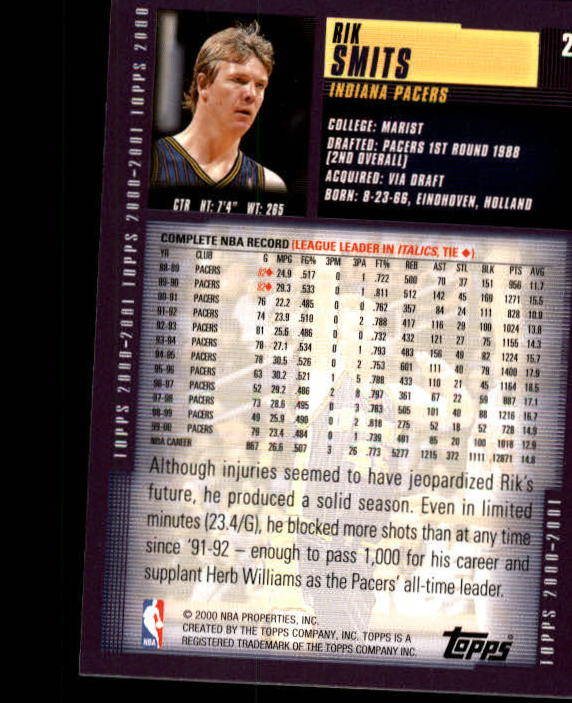 A1841- 2000-01 Topps Bk Card #s 1-295 +Inserts -You Pick- 15+ FREE US SHIP - Picture 39 of 449
