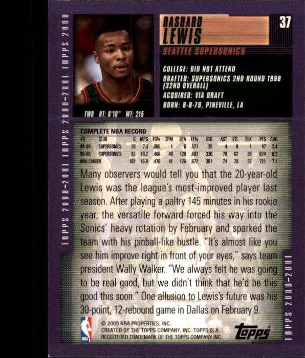 A1841- 2000-01 Topps Bk Card #s 1-295 +Inserts -You Pick- 15+ FREE US SHIP - Picture 69 of 449