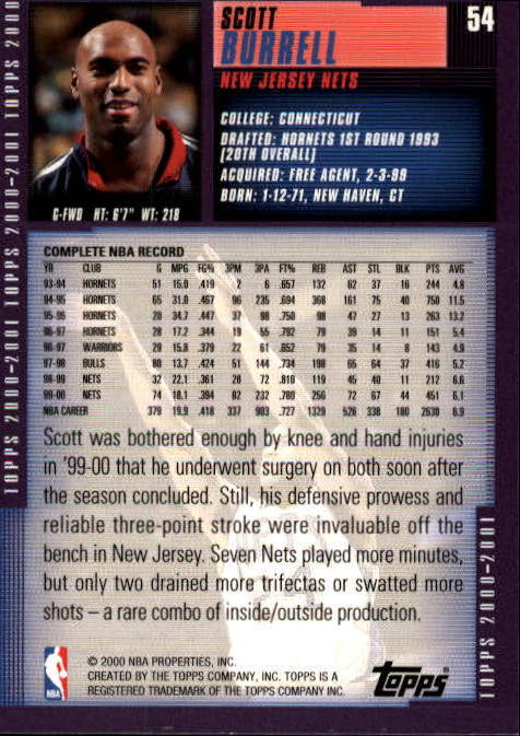 A1841- 2000-01 Topps Bk Card #s 1-295 +Inserts -You Pick- 15+ FREE US SHIP - Picture 101 of 449