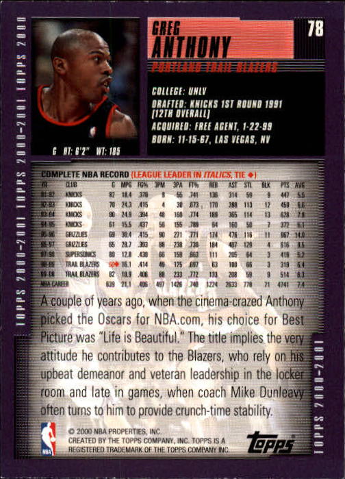 A1841- 2000-01 Topps Bk Card #s 1-295 +Inserts -You Pick- 15+ FREE US SHIP - Picture 143 of 449