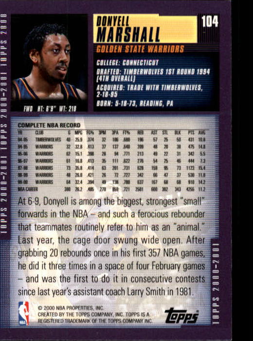 A1841- 2000-01 Topps Bk Card #s 1-295 +Inserts -You Pick- 15+ FREE US SHIP - Picture 193 of 449