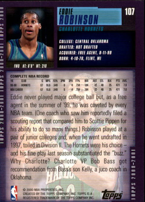 A1841- 2000-01 Topps Bk Card #s 1-295 +Inserts -You Pick- 15+ FREE US SHIP - Picture 197 of 449