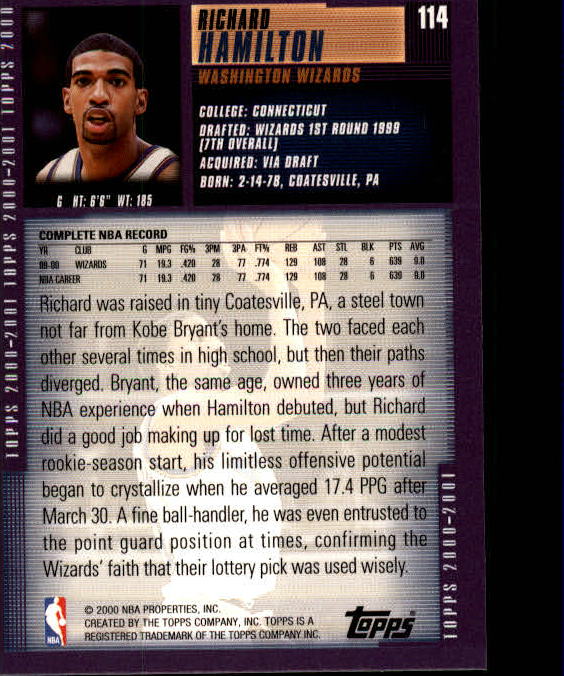 A1841- 2000-01 Topps Bk Card #s 1-295 +Inserts -You Pick- 15+ FREE US SHIP - Picture 207 of 449