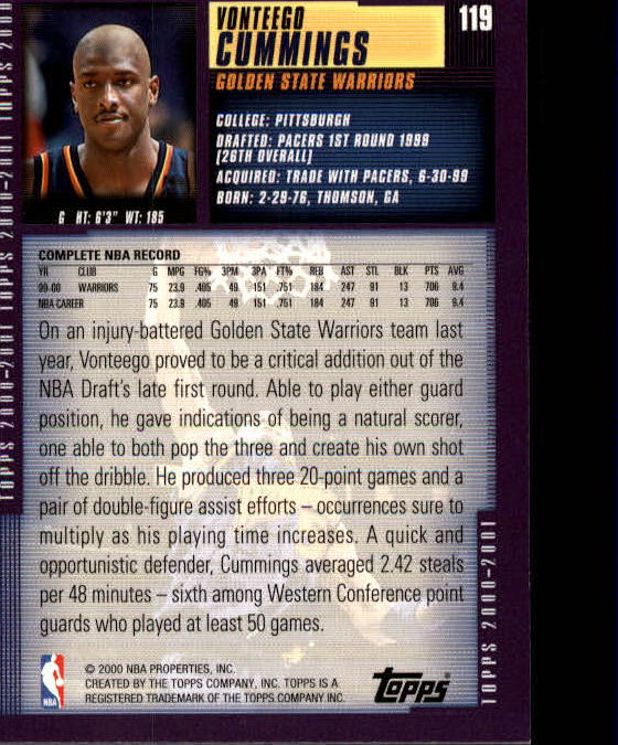 A1841- 2000-01 Topps Bk Card #s 1-295 +Inserts -You Pick- 15+ FREE US SHIP - Picture 217 of 449