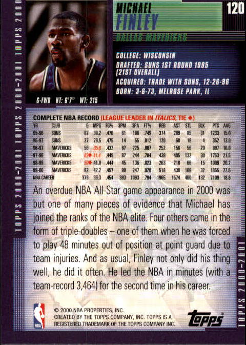 A1841- 2000-01 Topps Bk Card #s 1-295 +Inserts -You Pick- 15+ FREE US SHIP - Picture 219 of 449