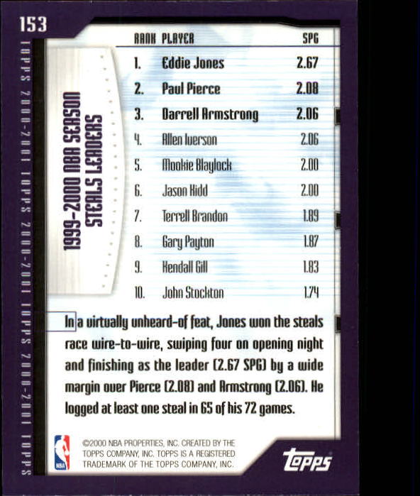 A1841- 2000-01 Topps Bk Card #s 1-295 +Inserts -You Pick- 15+ FREE US SHIP - Picture 233 of 449