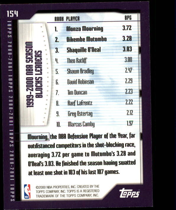 A1841- 2000-01 Topps Bk Card #s 1-295 +Inserts -You Pick- 15+ FREE US SHIP - Picture 235 of 449