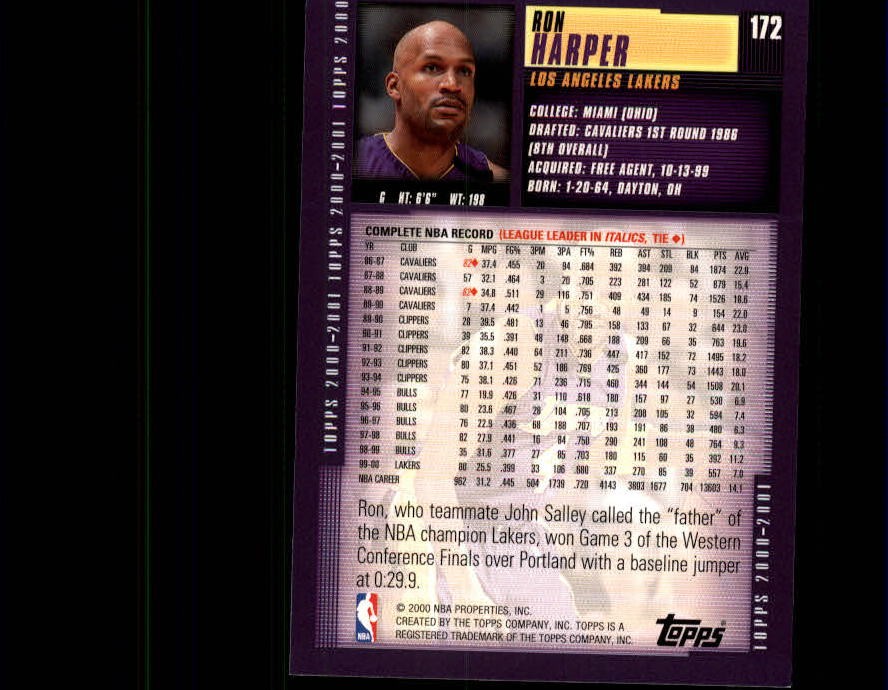 A1841- 2000-01 Topps Bk Card #s 1-295 +Inserts -You Pick- 15+ FREE US SHIP - Picture 261 of 449