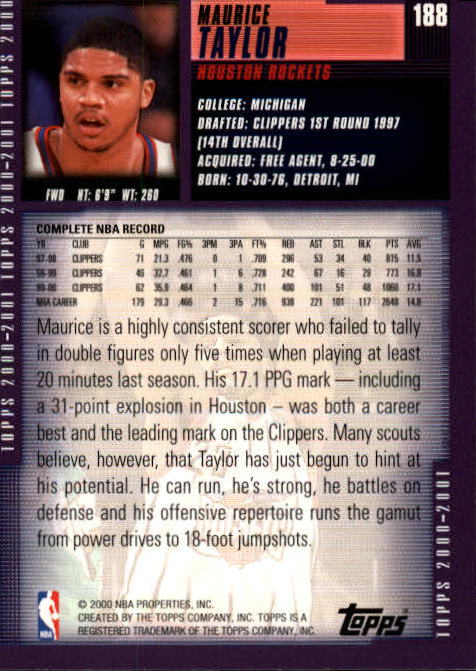A1841- 2000-01 Topps Bk Card #s 1-295 +Inserts -You Pick- 15+ FREE US SHIP - Picture 293 of 449