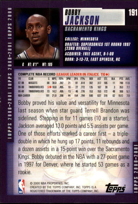 A1841- 2000-01 Topps Bk Card #s 1-295 +Inserts -You Pick- 15+ FREE US SHIP - Picture 297 of 449
