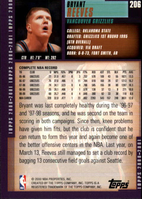 A1841- 2000-01 Topps Bk Card #s 1-295 +Inserts -You Pick- 15+ FREE US SHIP - Picture 325 of 449