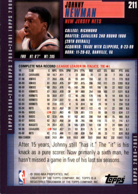 A1841- 2000-01 Topps Bk Card #s 1-295 +Inserts -You Pick- 15+ FREE US SHIP - Picture 335 of 449