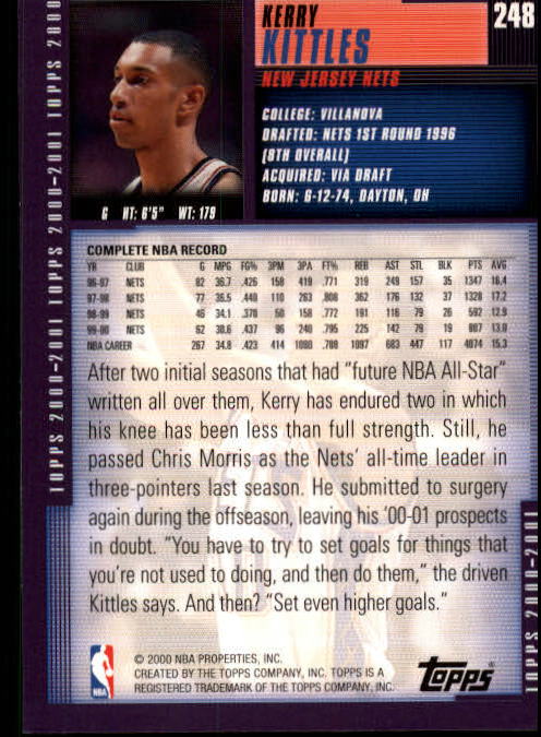 A1841- 2000-01 Topps Bk Card #s 1-295 +Inserts -You Pick- 15+ FREE US SHIP - Picture 405 of 449