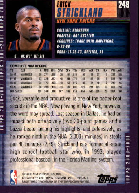 A1841- 2000-01 Topps Bk Card #s 1-295 +Inserts -You Pick- 15+ FREE US SHIP - Picture 407 of 449