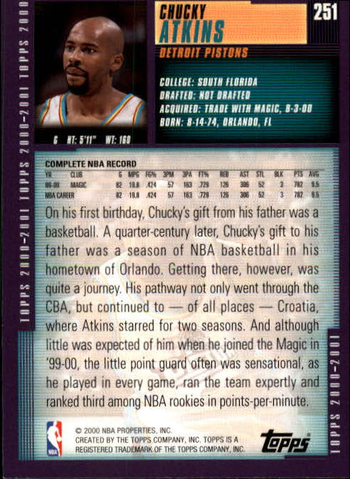 A1841- 2000-01 Topps Bk Card #s 1-295 +Inserts -You Pick- 15+ FREE US SHIP - Picture 411 of 449