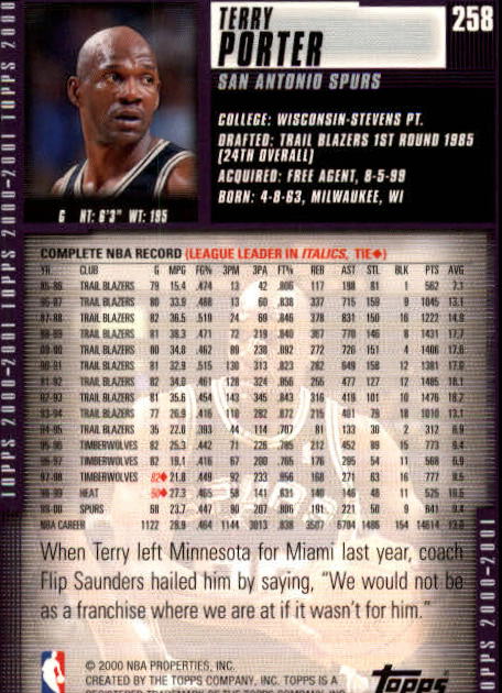 A1841- 2000-01 Topps Bk Card #s 1-295 +Inserts -You Pick- 15+ FREE US SHIP - Picture 425 of 449