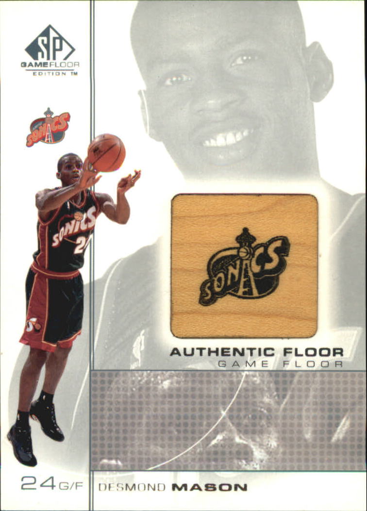2000-01 SP Game Floor Authentic Floor #DE Desmond Mason