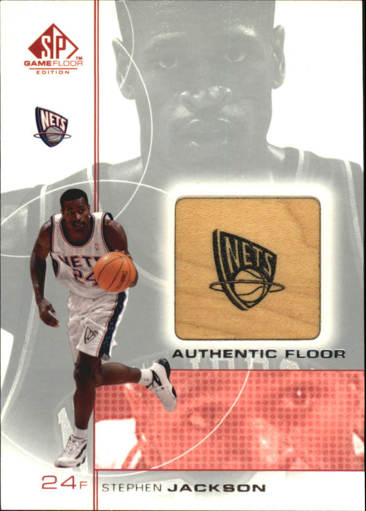 2000-01 SP Game Floor Authentic Floor #SJ Stephen Jackson