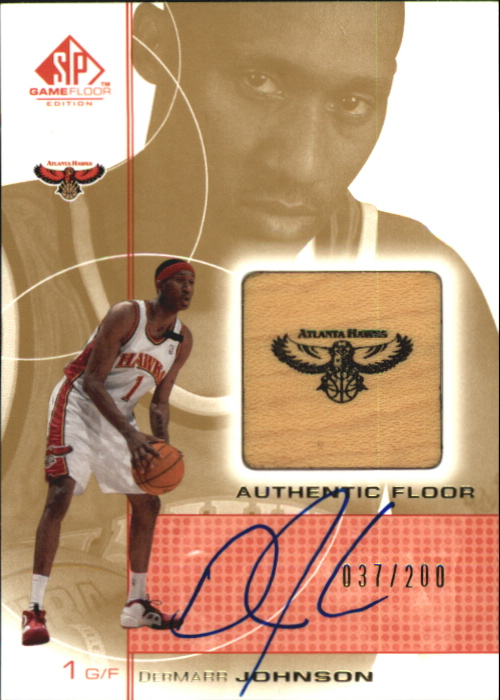 2000-01 SP Game Floor Authentic Floor Autographs #DJA DerMarr Johnson/200
