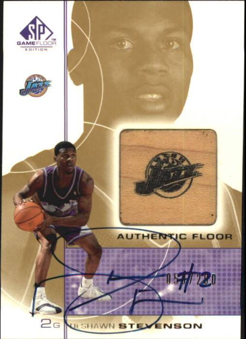 2000-01 SP Game Floor Authentic Floor Autographs #DSA DeShawn Stevenson/200
