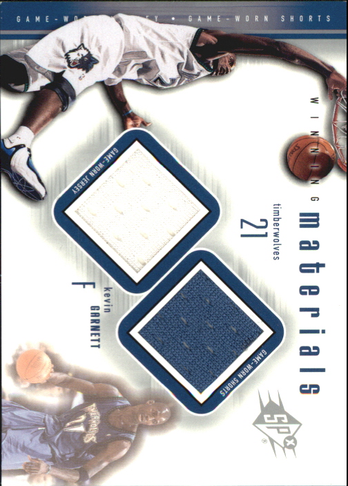 2000-01 SPx Winning Materials #KG3 Kevin Garnett JSY/Shorts