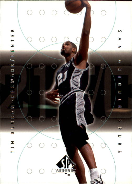 2000-01 SP Authentic #73 Tim Duncan