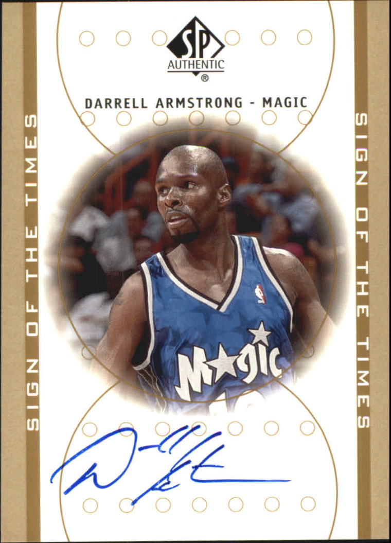 2000-01 SP Authentic Sign of the Times #AR Darrell Armstrong