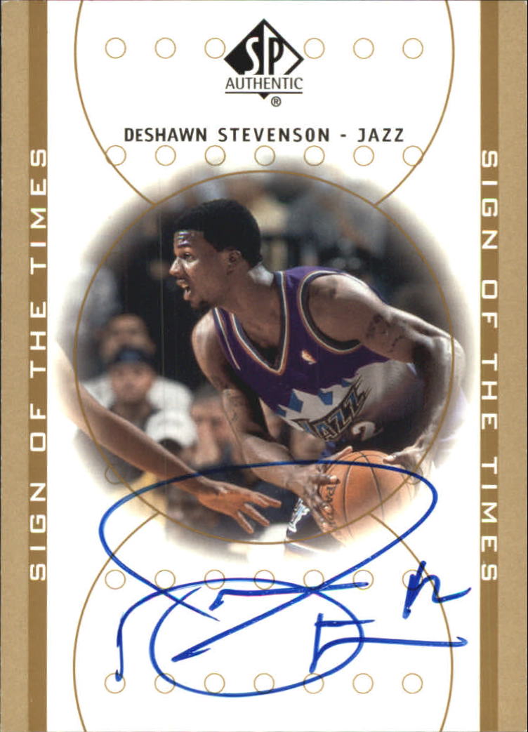 2000-01 SP Authentic Sign of the Times #DS DeShawn Stevenson