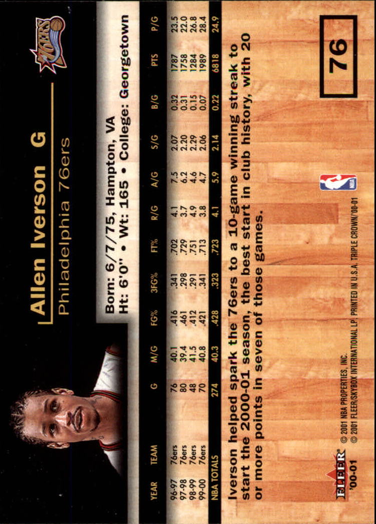 Allen Iverson cards (1997-2021) 76ers Nuggets - You Choose - Bild 65 von 228