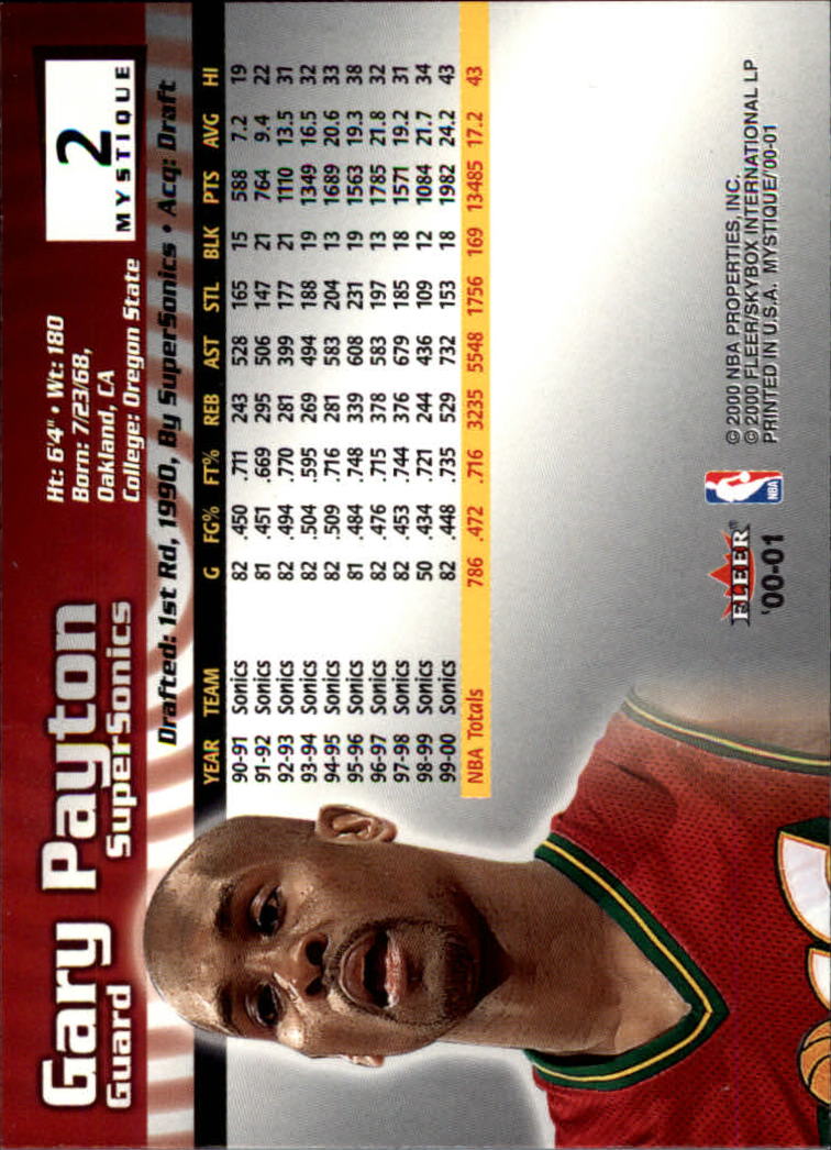 Gary Payton cards (1991-2022) Sonics Heat Lakers Bucks - You Choose - Picture 139 of 258